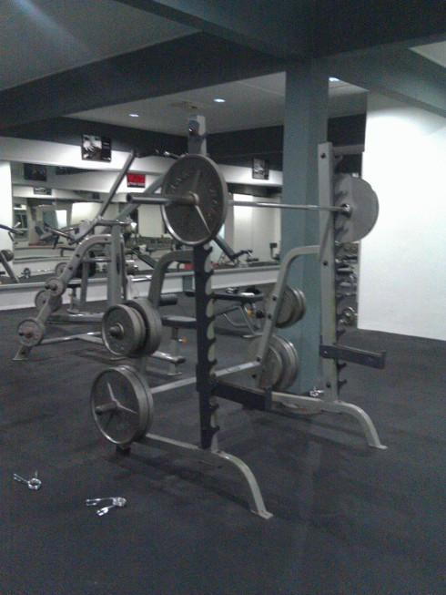 Squat Rack. A good station for those heavy squatters